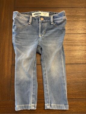Old Navy Light Blue Infant Girls' Stretch Skinny Ballerina Jeggings 12-18 mo